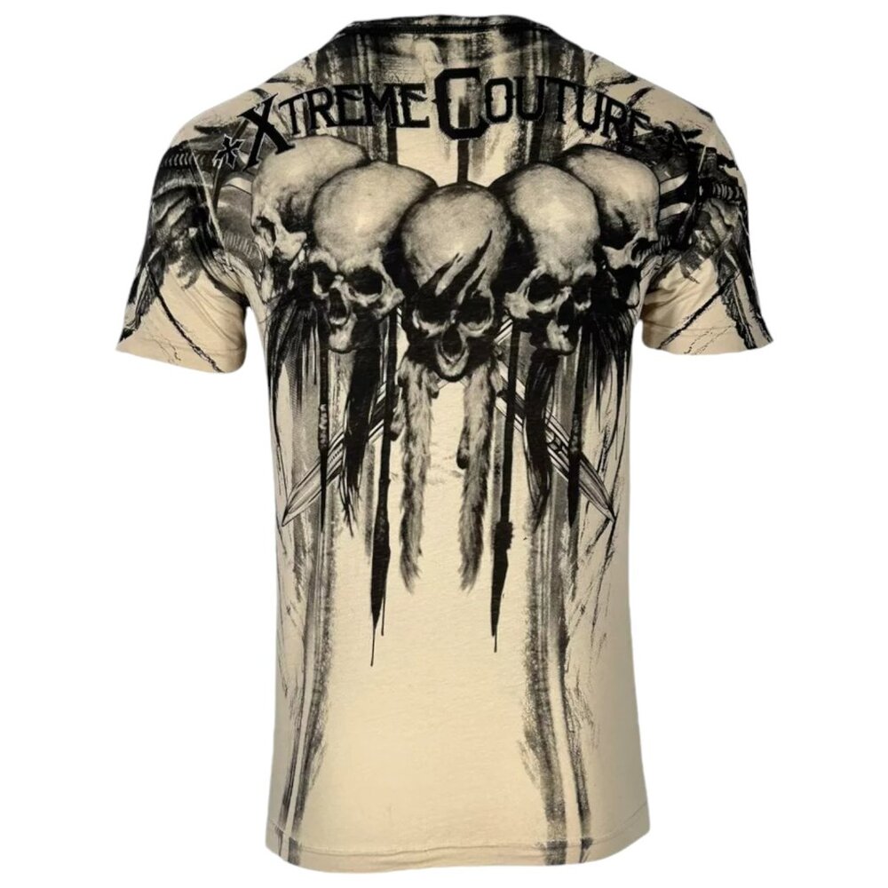 Xtreme Couture by Affliction Men's T-Shirt Walking Skull Biker Y2K S-5XL